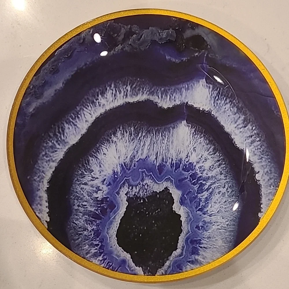 Geode Inspired Shallow bowl/ plate